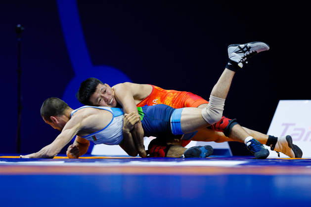 Senior World Championships 55kg GR - Davaabandi Munkh Erdene (MGL) df. Stefan Hristov Grigorov (BUL) Copyright: xKostadinxAndonovx
