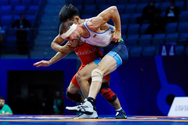 Senior World Championships 55kg GR - Davaabandi Munkh Erdene (MGL) df. Stefan Hristov Grigorov (BUL) Copyright: xKostadinxAndonovx