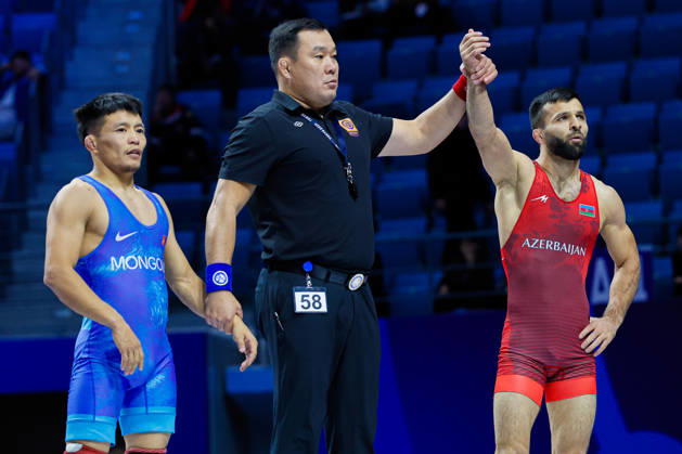 Senior World Championships 55kg GR - Eldaniz Azizli (AZE) df. Davaabandi Munkh Erdene (MGL) Copyright: xKostadinxAndonovx