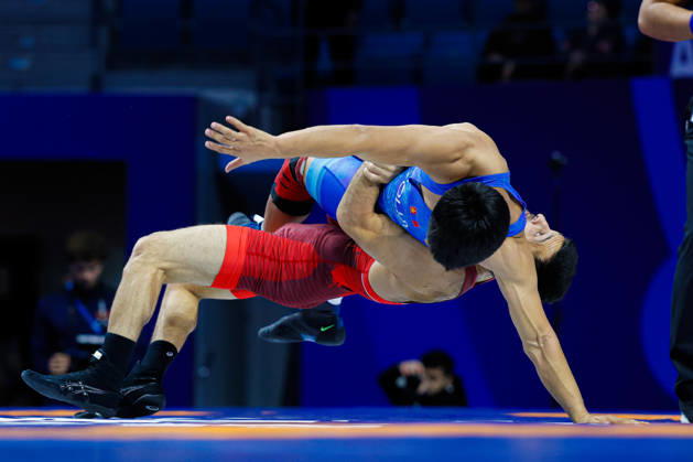 Senior World Championships 55kg GR - Emin Narimanovitch Sefershaev (RUS) df. Kutman Kalbaev (KGZ) Copyright: xKostadinxAndonovx