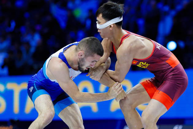 Senior World Championships 55kg GR - Emin Narimanovitch Sefershaev (RUS) df. Kutman Kalbaev (KGZ) Copyright: xKostadinxAndonovx