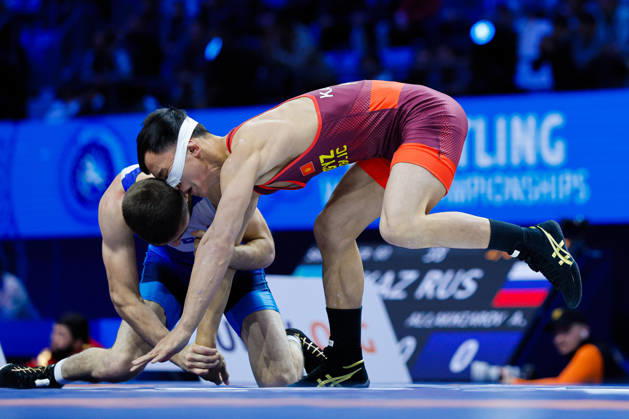 Senior World Championships 55kg GR - Emin Narimanovitch Sefershaev (RUS) df. Kutman Kalbaev (KGZ) Copyright: xKostadinxAndonovx