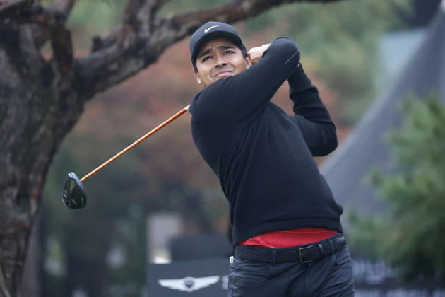 October 25, 2026, Cheonan, Chungnam, SOUTH KOREA: Oct 25, 2026-Cheonan, South Korea-Yurav PREMLALL of South Africa action on 1th Tee during a DP World Tour Genesis Championship Final Round at Woo Jeong Hills CC in Cheonan, South Korea. DP Tour Genesis Championship Final Round  - ZUMAr168 20261025_aap_r168_009 Copyright: xRyuxSeung-Ilx
