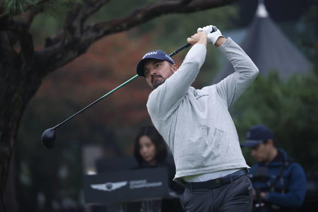 October 25, 2026, Cheonan, Chungnam, SOUTH KOREA: Oct 25, 2026-Cheonan, South Korea-Brandon ROBINSON THOMPSON of England action on 1th Tee during a DP World Tour Genesis Championship Final Round at Woo Jeong Hills CC in Cheonan, South Korea. DP Tour Genesis Championship Final Round  - ZUMAr168 20261025_aap_r168_015 Copyright: xRyuxSeung-Ilx