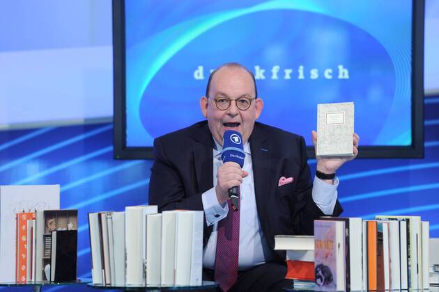 Frankfurter Buchmesse 2013. Literaturkritiker Denis Scheck am 09.10.2013 auf der Frankfurter Buchmesse 2013.