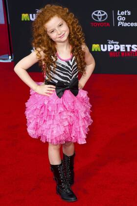 Francesca Capaldi bei der Premiere des Kinofilms Muppets Most Wanted im El Capitan Theatre, Hollywood. Los Angeles, 11.03.2014 Foto:xD.xStarbuckx xFuturexImage