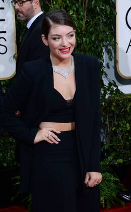 Singer Lorde attends the 72nd annual Golden Globe Awards at the Beverly Hilton Hotel in Beverly Hills, California on January 11, 2015.  LAP201501111057 JIMxRUYMEN
