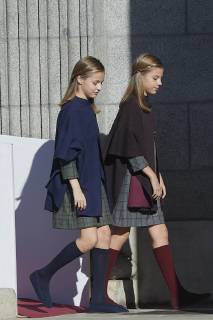 06-12-2018 Madrid princess Leonor and princess Sofia during the commemorative act of the 40th anniversary of the Spanish constitution in Madrid. No Spain Copyright: xPPE xTHORTONx