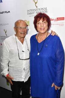 Volker Schlöndorff und Regina Ziegler beim Empfang anlässlich der Semi-Final Round of Judging der International Emmy Awards 2019 im China Club. Berlin, 26.06.2019