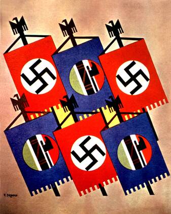 Drawing by F. Depero, the Rome-Berlin axis (1936) Drawing by F. Depero, the Rome-Berlin axis 1936 Italy Copyright: xPhoto12 ArchivesxSnarkx DFS09A04_175
