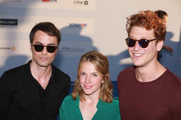 127 Nikolai Kinski, Paula Kalenberg, Daniel Donskoy, Produzentenfest 2018, Restaurant Auster, Berlin, 07.06.2018, Berlin Deutschland, Germany Copyright: xPOP-EYE RenexduxVinagex 10098372_3I0A1008