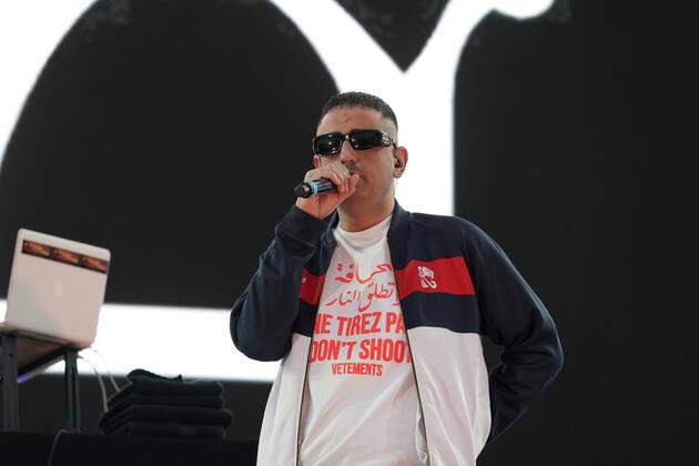 Haftbefehl auf dem CARStival Mannheim Rapper Aykut Anhan aka Haftbefehl war gestern Abend beim CARStival in Mannheim Mannheim CARStival Baden-Württemberg