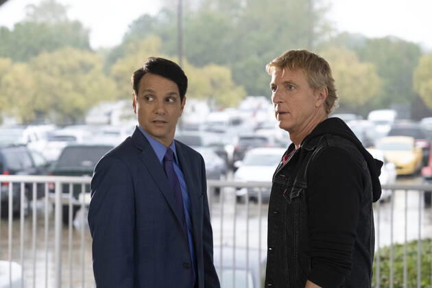 RELEASE DATE: TV Series (2018-) Season 4 TITLE: Cobra Kai STUDIO: PLOT: Decades after their 1984 All Valley Karate Tournament bout, a middle-aged Daniel LaRusso and Johnny Lawrence find themselves martial-arts rivals again. STARRING: RALPH MACCHIO, William Zabka. Atlanta U.S.  - ZUMAl16_ 20210112_sha_l16_840 Copyright: xSonyxPicturesxTelevisionx