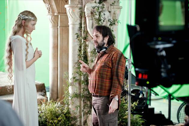 Cate Blanchett & Peter Jackson Characters: Galadriel, Director Film: The Hobbit: An Unexpected Journey (2012) Director: Peter Jackson 13 December 2012  Copyright: MaryxEvansxAFxArchivexNewxLinexCinema 13060313 EDITORIAL USE ONLY