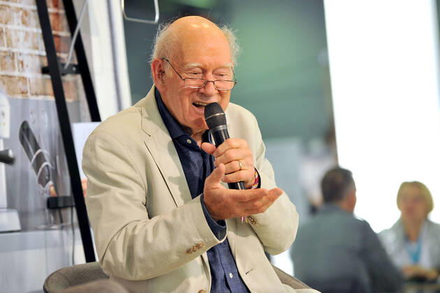 Frankfurter Buchmesse 2021. Schriftsteller Franz Hohler am 22.10.2021 auf der Frankfurter Buchmesse. 20211022MWI14208