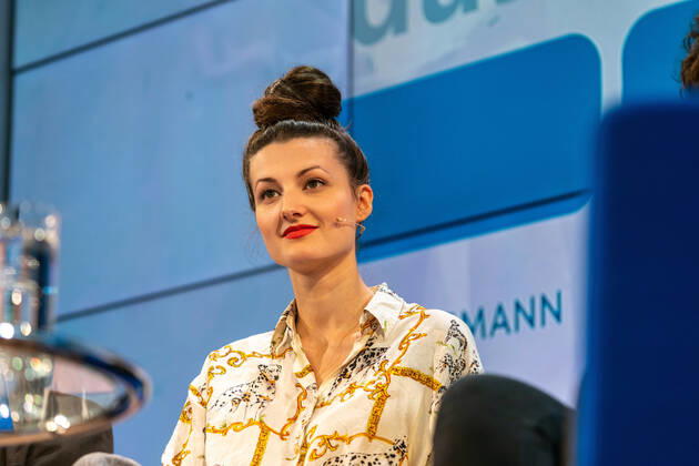 FRANKFURT AM MAIN, Germany - October 20 2019: Simone Lappert at 71st Frankfurt Book Fair Buchmesse Frankfurt FRANKFURT AM MAIN, Germany - October 20 2019: Simone Lappert (*1985, swiss author) at 71st Frankfurt Book Fair Buchmesse Frankfurt Copyright: xZoonar.com MarkusxWissmannx zoonar_14522852