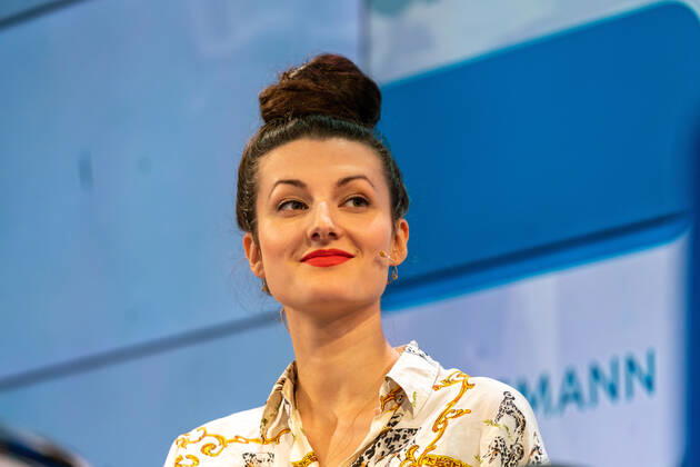 FRANKFURT AM MAIN, Germany - October 20 2019: Simone Lappert at 71st Frankfurt Book Fair Buchmesse Frankfurt FRANKFURT AM MAIN, Germany - October 20 2019: Simone Lappert (*1985, swiss author) at 71st Frankfurt Book Fair Buchmesse Frankfurt Copyright: xZoonar.com MarkusxWissmannx zoonar_14522979