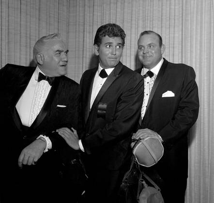 Lorne Greene, Michael Landon and Dan Blocker Circa 1970 s Copyright: xRalphxDominguez MediaPunchx