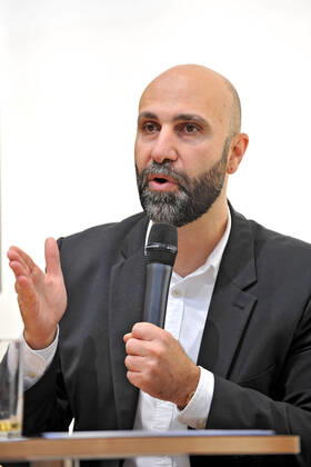 Frankfurter Buchmesse 2022. Autor Ahmad Mansour am 21.10.2022 auf der Frankfurter Buchmesse. 20221019MWI48717