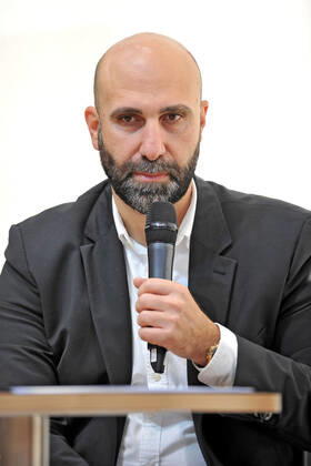 Frankfurter Buchmesse 2022. Autor Ahmad Mansour am 21.10.2022 auf der Frankfurter Buchmesse. 20221019MWI48731