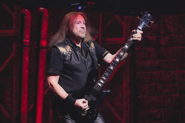 SÃO PAULO, SP - 15.12.2022: SHOW PANTERA E JUDAS PRIEST - Ian Hill, bassist for the band Judas Priest, who performed at Vibra São Paulo, in the south of São Paulo, on Thursday night (15) with the tour celebrating his 50-year career. x2311217x  YurixMurakami