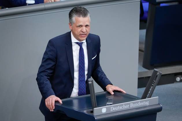 Deutscher Bundestag, 109. Plenarsitzung Thorsten Frei (CDU) im Portrait bei seiner Rede zum Tagesordnungspunkt Antraege auf Erweiterung der TO (GO-Debatte) bei der 109. Sitzung des Deutschen Bundestag in Berlin, 15.06.2023 Berlin Berlin Deutschland
