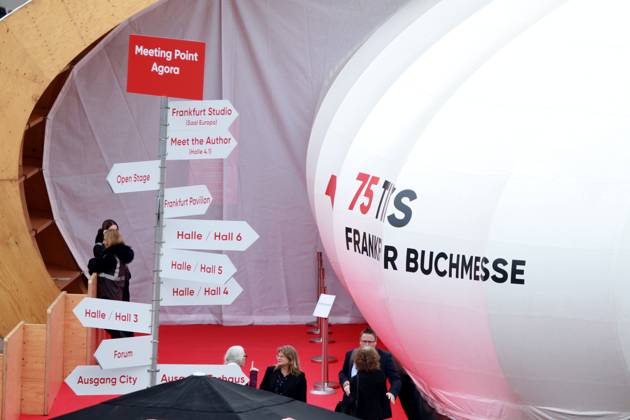 Frankfurt Main, Hessen, Deutschland, 19.10.2023: Frankfurter Buchmesse 2023 mit dem Slogan 75 Times , da die Messe zum 75. Mal stattfindet Copyright: xdtsxNachrichtenagenturx dts_24533