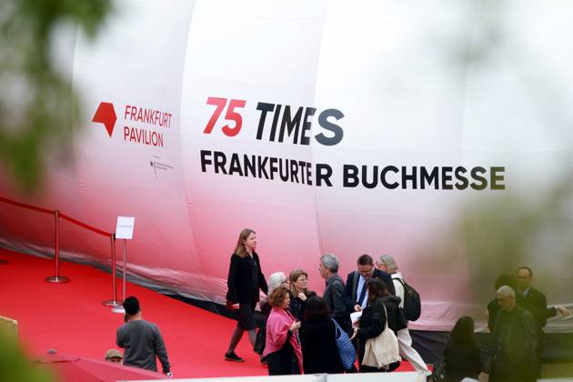 Frankfurt Main, Hessen, Deutschland, 19.10.2023: Frankfurter Buchmesse 2023 mit dem Slogan 75 Times , da die Messe zum 75. Mal stattfindet Copyright: xdtsxNachrichtenagenturx dts_24534