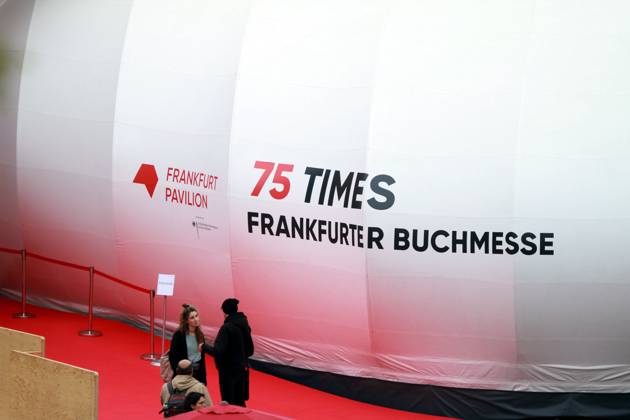 Frankfurt Main, Hessen, Deutschland, 19.10.2023: Frankfurter Buchmesse 2023 mit dem Slogan 75 Times , da die Messe zum 75. Mal stattfindet Copyright: xdtsxNachrichtenagenturx dts_24535