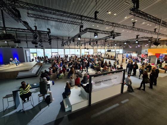 Frankfurt Main, Hessen, Deutschland, 20.10.2023: Frankfurter Buchmesse 2023 mit dem Slogan 75 Times , da die Messe zum 75. Mal stattfindet Copyright: xdtsxNachrichtenagenturx dts_24643