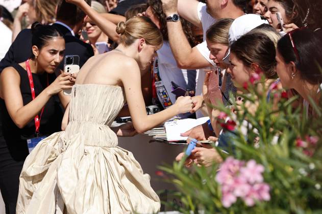 Stacy Martin bei der Premiere des Kinofilms The Brutalist auf der Biennale di Venezia 2024 81. Internationale Filmfestspiele von Venedig im Palazzo del Cinema. Venedig, 01.09.2024