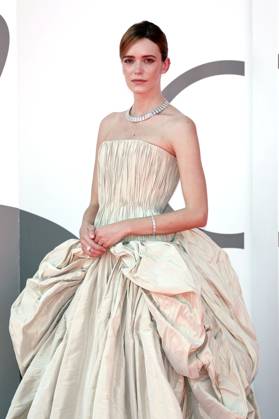 Stacy Martin bei der Premiere des Kinofilms The Brutalist auf der Biennale di Venezia 2024 81. Internationale Filmfestspiele von Venedig im Palazzo del Cinema. Venedig, 01.09.2024