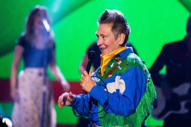 CCMA Award Events in Edmonton, Canada - 14 Sep 2024 Canadian Country Music Hall of Fame inductee K.D. Lang performs at the Canadian Country Music Association Awards in Rexall Place. Edmonton Canada Copyright: xRonxPalmerx xSOPAxImagesx 2024_09_14CCMAHouse462728