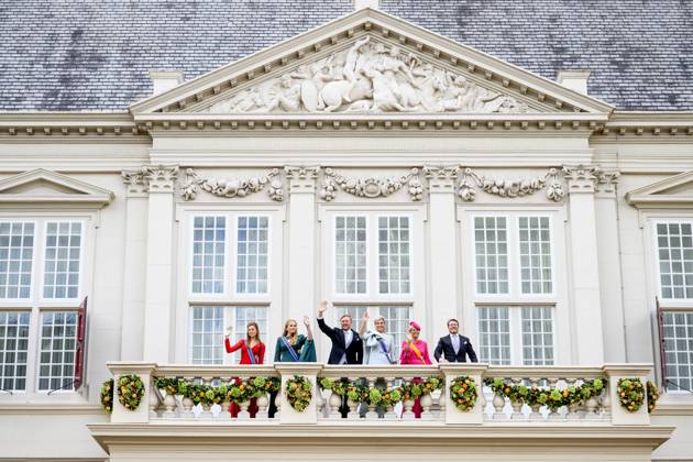 Den Haag, The Netherlands, 2024-09-17 14:17:55 THE HAGUE, 17-09-2024, Noordeinde PalaceKing Willem Alexander and Queen Maxima with Princess Amalia and Princess Alexia and Prince Constantijn with Princess Laurentien during Princess Day on the balcony of Noordeinde Palace PHOTO: NL Beeld Patrick van Emst Credit: NL Beeld Patrick van Emst Copyright: xx x