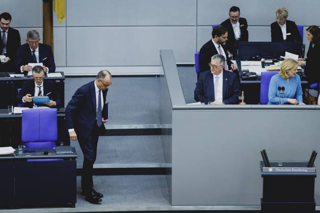 Friedrich Merz (CDU), Bundeskanzler, aufgenommen im Rahmen der Sitzung des Deutschen Bundestages in Berlin, 14.05.2025. Berlin Deutschland Copyright: xFlorianxGaertnerx