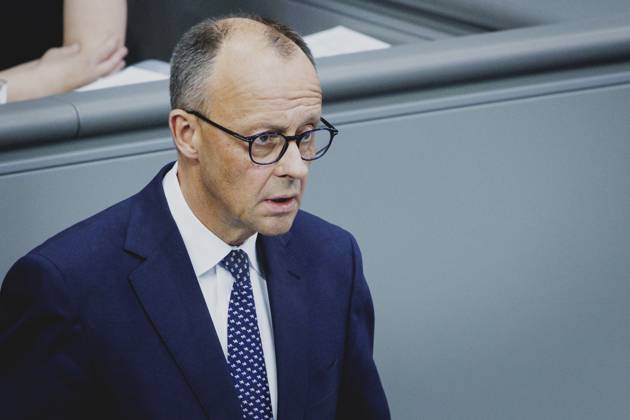 Friedrich Merz (CDU), Bundeskanzler, aufgenommen im Rahmen der ersten Regierungserklaerung im Deutschen Bundestag als Bundeskanzler in Berlin, 14.05.2025. Berlin Deutschland Copyright: xFlorianxGaertnerx