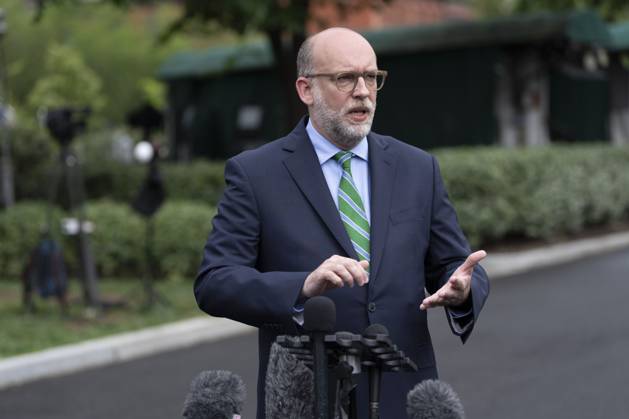 Russell Vought, Director, Office of Management and Budget (OMB) speaks to the media Russell Vought, Director, Office of Management and Budget (OMB) speaks to the media at the White House in Washington, DC, May 22, 2025. Credit: Chris Kleponis CNP AdMedia Washington District of Columbia United States of America EDITORIAL USE ONLY Copyright: xx CKB07220 CNP AdMediax admphotostwo932774