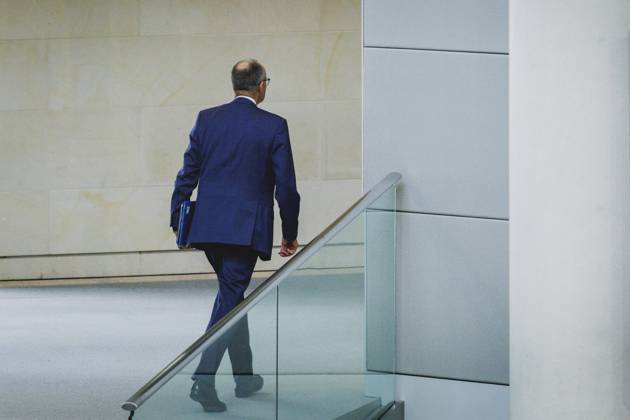 Friedrich Merz (CDU), Bundeskanzler, aufgenommen im Rahmen der Haushaltsdebatte im Deutschen Bundestag in Berlin, 08.07.2025. Berlin Deutschland Copyright: xFlorianxGaertnerx
