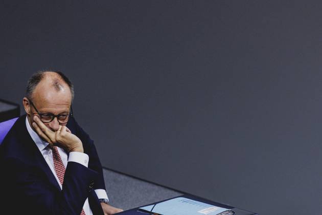 Friedrich Merz (CDU), Bundeskanzler, aufgenommen im Rahmen der Generaldebatte zum Haushalt 2025 im Deutschen Bundestag in Berlin, 09.07.2025. Berlin Deutschland Copyright: xFlorianxGaertnerx