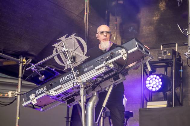 Dream Theater live auf der Parkbühne im Clara-Zetkin-Park in Leipzig, Juli 2025. Das legendäre Line-up mit James LaBrie, John Petrucci, John Myung, Jordan Rudess und Rückkehrer Mike Portnoy spielte im Rahmen ihrer 40th Anniversary Tour? ein exklusives Konzert in Deutschland. Die mehrfach GRAMMYÂ®-nominierte Progressive-Metal-Band präsentierte Klassiker und Fan-Favorites in einzigartiger Atmosphäre unter freiem Himmel. Dream Theater Leipzig