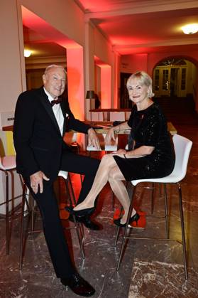 Eduard Geyer mit Ehefrau Angelika Geyer bei der 17. Hope Gala 2025 im Schauspielhaus. Dresden, 27.09.2025