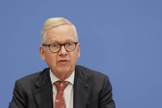 Lutz Goebel, Vorsitzender des Nationalen Normenkontrollrats (NKR), aufgenommen im Rahmen der Bundespressekonferenz zum Thema Jahresbericht des Nationalen Normenkontrollrat zum Buerokratieabbau in Berlin, 02.10.2025. Berlin Deutschland Copyright: xKiraxHofmannx