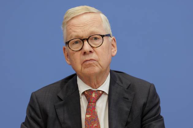 Lutz Goebel, Vorsitzender des Nationalen Normenkontrollrats (NKR), aufgenommen im Rahmen der Bundespressekonferenz zum Thema Jahresbericht des Nationalen Normenkontrollrat zum Buerokratieabbau in Berlin, 02.10.2025. Berlin Deutschland Copyright: xKiraxHofmannx