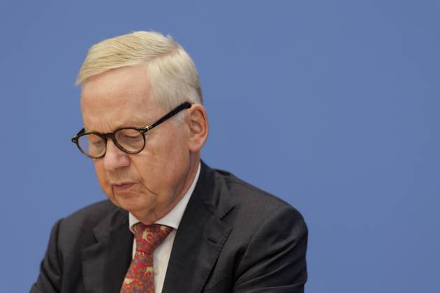 Lutz Goebel, Vorsitzender des Nationalen Normenkontrollrats (NKR), aufgenommen im Rahmen der Bundespressekonferenz zum Thema Jahresbericht des Nationalen Normenkontrollrat zum Buerokratieabbau in Berlin, 02.10.2025. Berlin Deutschland Copyright: xKiraxHofmannx