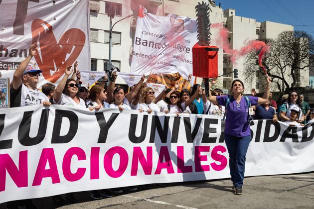October 2, 2025, Buenos Aires, Buenos Aires, Argentina: Doctors and healthcare workers march to defend pediatric funding law in front of the Argentine National Congress Buenos Aires Argentina - ZUMAp265 20251002_zip_p265_002 Copyright: xDelfinaxCorberaxPix