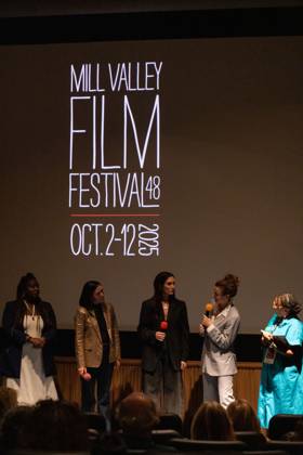 48th Mill Valley Film Festival - Special Screening Charliebird Shaki Alliu, Maria Peyramaure, Samantha Smart, Libby Ewing and Bri anna Moore attend the screening of Charliebird during the 48th Mill Valley Film Festival at the Christopher B. Smith Rafael Film Center on October 04, 2025 in San Rafael, California. San Rafael San Rafael Film Center California USA Copyright: xPicturexHappy imageSPACEx