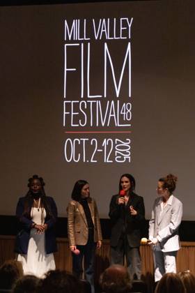 48th Mill Valley Film Festival - Special Screening Charliebird Shaki Alliu, Maria Peyramaure, Samantha Smart, Libby Ewing and Bri anna Moore attend the screening of Charliebird during the 48th Mill Valley Film Festival at the Christopher B. Smith Rafael Film Center on October 04, 2025 in San Rafael, California. San Rafael San Rafael Film Center California USA Copyright: xPicturexHappy imageSPACEx