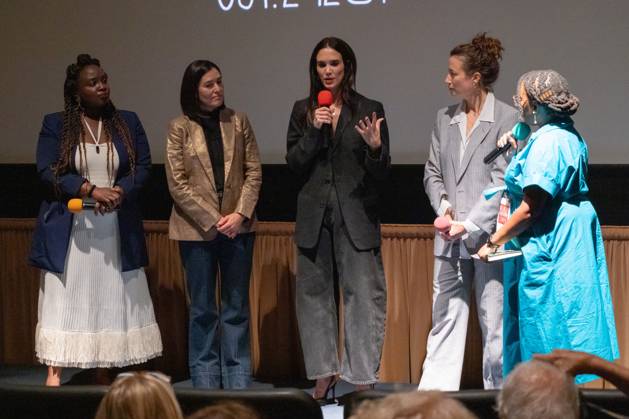 48th Mill Valley Film Festival - Special Screening Charliebird Shaki Alliu, Maria Peyramaure, Samantha Smart, Libby Ewing and Bri anna Moore attend the screening of Charliebird during the 48th Mill Valley Film Festival at the Christopher B. Smith Rafael Film Center on October 04, 2025 in San Rafael, California. San Rafael San Rafael Film Center California USA Copyright: xPicturexHappy imageSPACEx