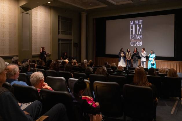 48th Mill Valley Film Festival - Special Screening Charliebird Shaki Alliu, Maria Peyramaure, Samantha Smart, Libby Ewing and Bri anna Moore attend the screening of Charliebird during the 48th Mill Valley Film Festival at the Christopher B. Smith Rafael Film Center on October 04, 2025 in San Rafael, California. San Rafael San Rafael Film Center California USA Copyright: xPicturexHappy imageSPACEx