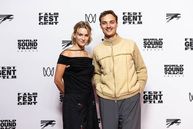 Actress And Singer Pommelien Thijs and Actor Willem De Schryver pictured during the opening night of the 52th edition of the Film Fest Gent film festival in Gent on Wednesday 08 October 2025. The film Julian by Flemish director Cato Kusters opens tonight of the film festival (08-19 10). JAMESxARTHURxGEKIERE 136359973